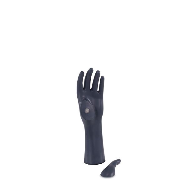Herrenhand-Display, H34 cm, Magnet-Daumen, Graphitgrau, TOPSP165_7024