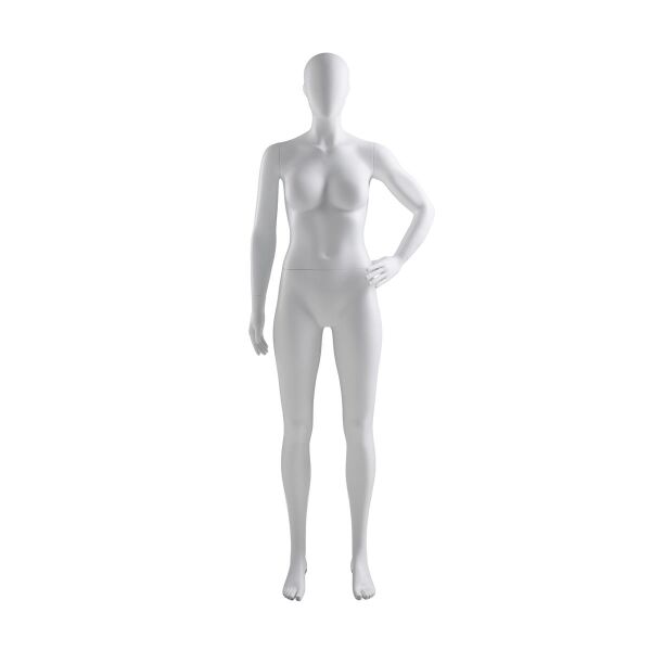 ABS Damen-Schaufensterfigur DR-2 mit Bodenplatte und Wadendorn