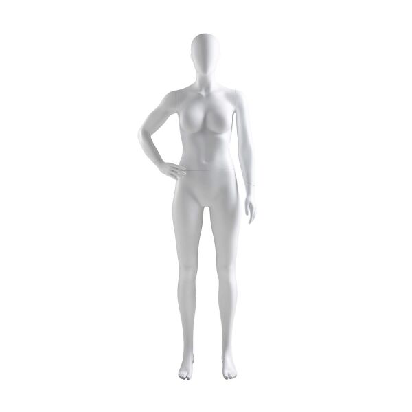 ABS Damen-Schaufensterfigur DR-3 mit Bodenplatte und Wadendorn