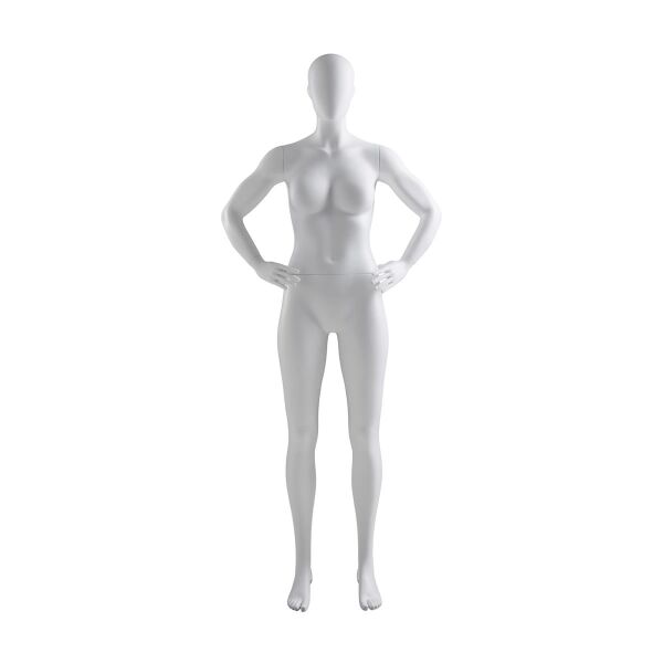 ABS Damen-Schaufensterfigur DR-4 mit Bodenplatte und Wadendorn