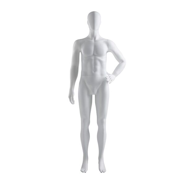 ABS Herren-Schaufensterfigur DR-7 mit Bodenplatte und Wadendorn