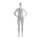 ABS Herren-Schaufensterfigur DR-9 mit Bodenplatte und Wadendorn