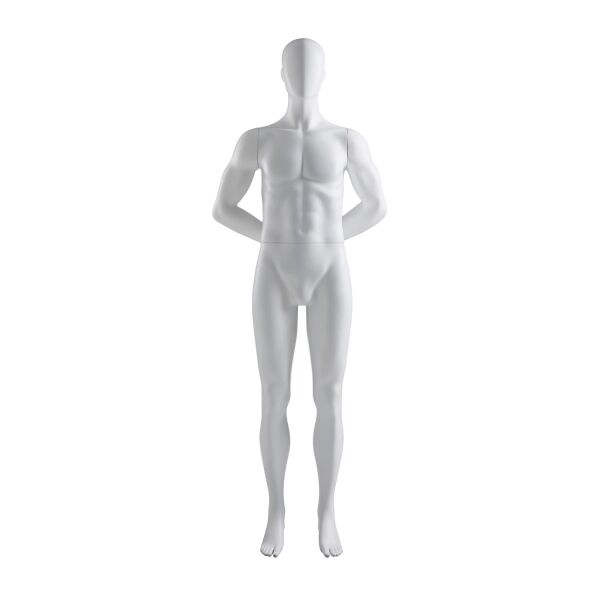 ABS Herren-Schaufensterfigur DR-10 mit Bodenplatte und Wadendorn
