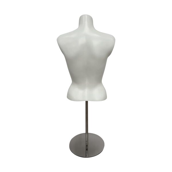 ADOS Damen-Torso kurz AD-1, Weiß, auf Metall-Standfuß rund, 1801023854