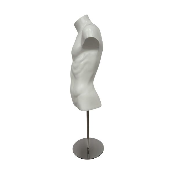 ADOS short male torso AD-2, white incl. round metal base, 1801023856