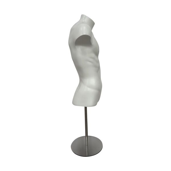 ADOS short male torso AD-2, white incl. round metal base, 1801023856