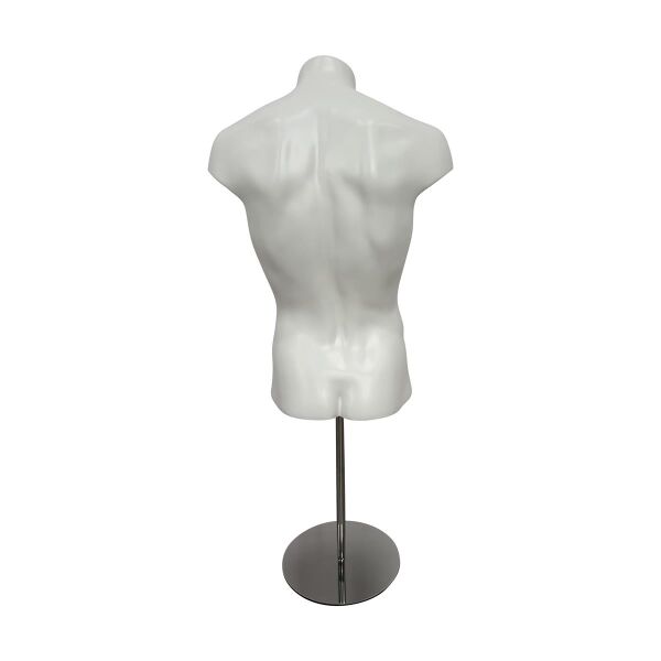 ADOS short male torso AD-2, white incl. round metal base, 1801023856