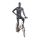 Miet-Herrenfigur TOP-SPORTS M38 Herren-Sportfigur, Radfahrer, Graphitgrau RAL 7024
