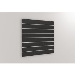 BELLO Lamellenwand 19 mm dick, Schwarz, 120xH120 cm, ohne...