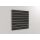 BELLO Lamellenwand 19 mm dick, Schwarz, 120xH120 cm, ohne Profile