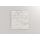 BELLO Lamellenwand 19 mm dick, Marmo Bianco, 120xH120 cm, ohne Profile