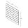 BELLO Lamellenwand 19 mm dick, Marmo Bianco, 120xH120 cm, ohne Profile