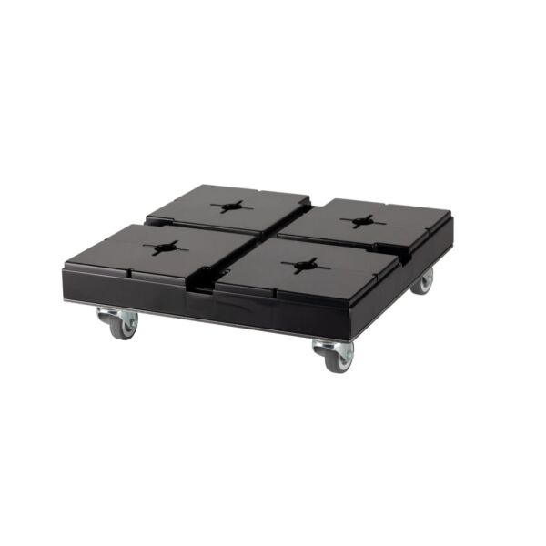 EasyCubes "Floor", Roll-Sockel 40x40xH10cm schwarz matt (882.0165.2)