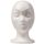 MONA Damen-Kopf aus Styropor, Weiß (VE 48 Stk.), 102442