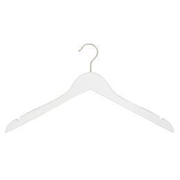 LOTUS Kleiderbügel weiss, L44cm, Haken vernickelt,...