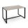 Laden-Tisch 140x90xH80 cm mit Holzplatte Ulme, 25.371