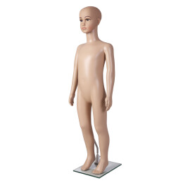 BASIC Kinderfigur, Schaufensterpuppe Kind C1REX inkl. Glasbodenplatte mit Wadendorn