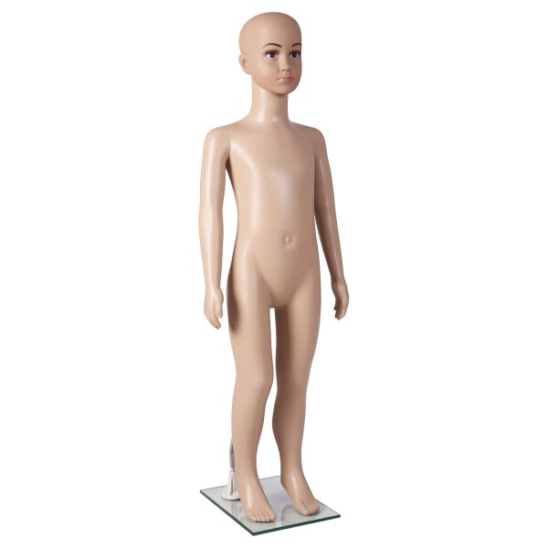 BASIC Kinderfigur, Schaufensterpuppe Kind C2REX inkl. Glasbodenplatte mit Wadendorn
