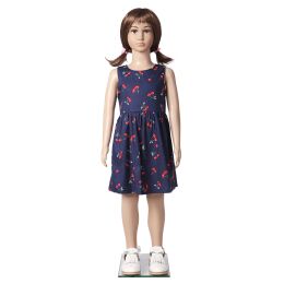 BASIC Kinderfigur, Schaufensterpuppe Kind C2REX inkl. Glasbodenplatte mit Wadendorn