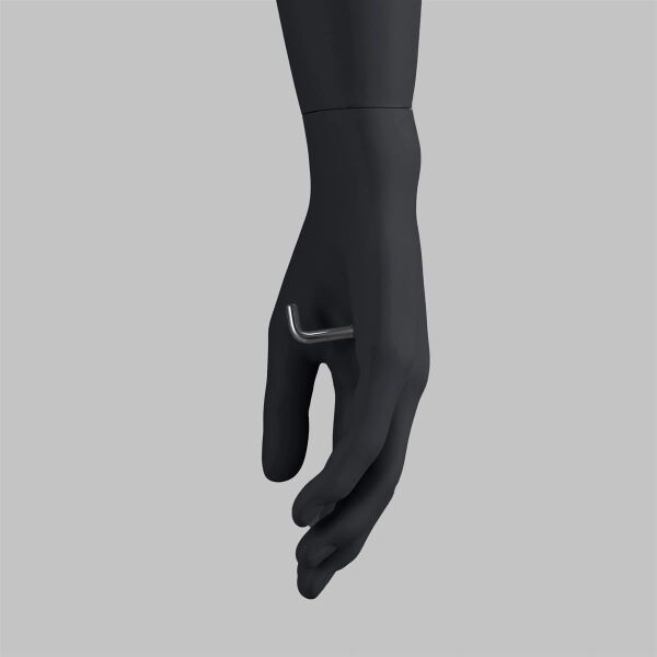 Top-Sports M330 Herren-Schaufensterfigur, Sport, inkl. Standplatte mit Wadendorn, Graphitgrau RAL 7024