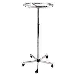 Verchromter Ringständer auf Rollen, 78 cm...