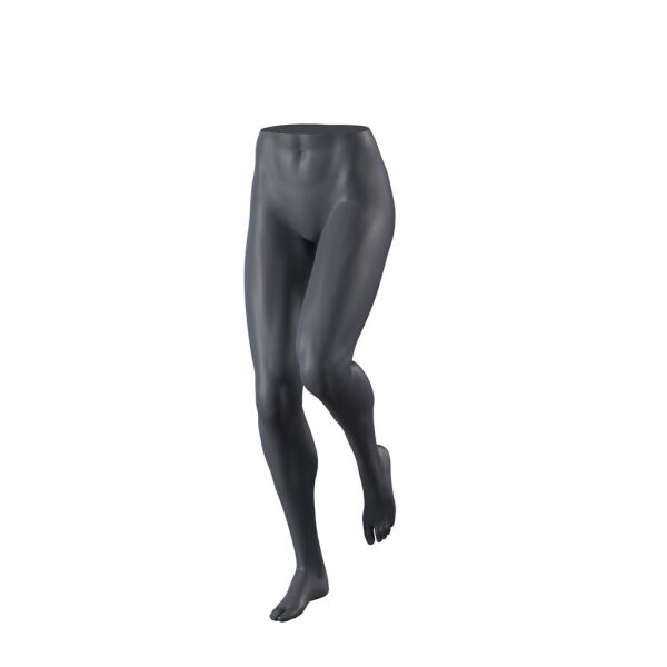 Top-Sports Damen-Hosenformer FL197 in Laufpose, Graphitgrau inkl. Standplatte und Wadendorn