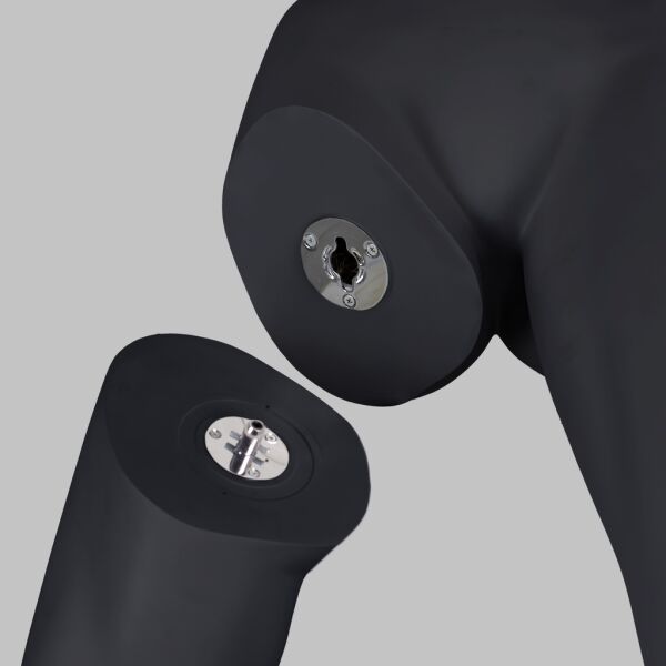 Top-Sports Damen-Hosenformer FL197 in Laufpose, Graphitgrau inkl. Standplatte und Wadendorn