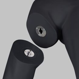 Top-Sports Damen-Hosenformer FL197 in Laufpose, Graphitgrau inkl. Standplatte und Wadendorn