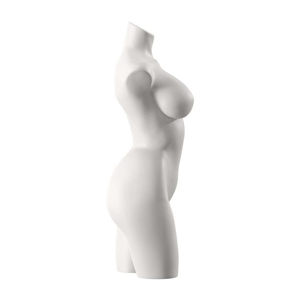 SENSUAL Unterwäschen-Torso, Dame mit D-Cup, SENF005 matt-weiß