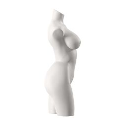 SENSUAL Unterwäschen-Torso, Dame mit D-Cup, SENF005 matt-weiß