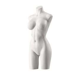 SENSUAL Unterwäschen-Torso, Dame mit D-Cup, SENF005 matt-weiß
