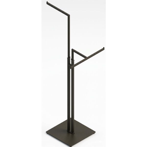MF 2-Arm Kleiderständer MF25434 Display mit Bodenplatte, Schwarz