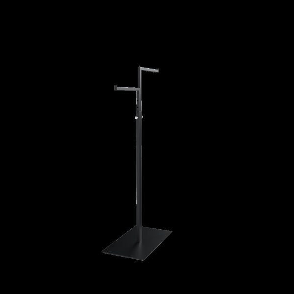 SMART Kleiderständer 2ARM01_BL, 2-Arm Display 110-175 cm, Schwarz