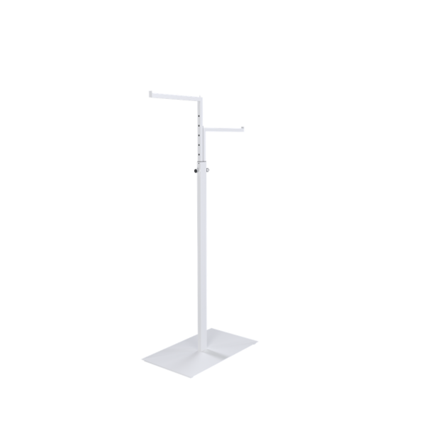 SMART Kleiderständer 2ARM01_WH, 2-Arm Display 110-175 cm, Weiß