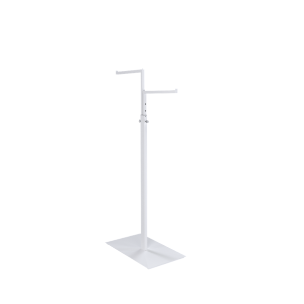 SMART Kleiderständer 2ARM01_WH, 2-Arm Display 110-175 cm, Weiß