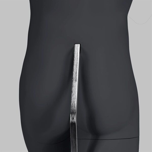 Top-Sports F025 Damen-Schaufensterfigur, Running, inkl. Standplatte mit Rückendorn, Graphitgrau RAL 7024