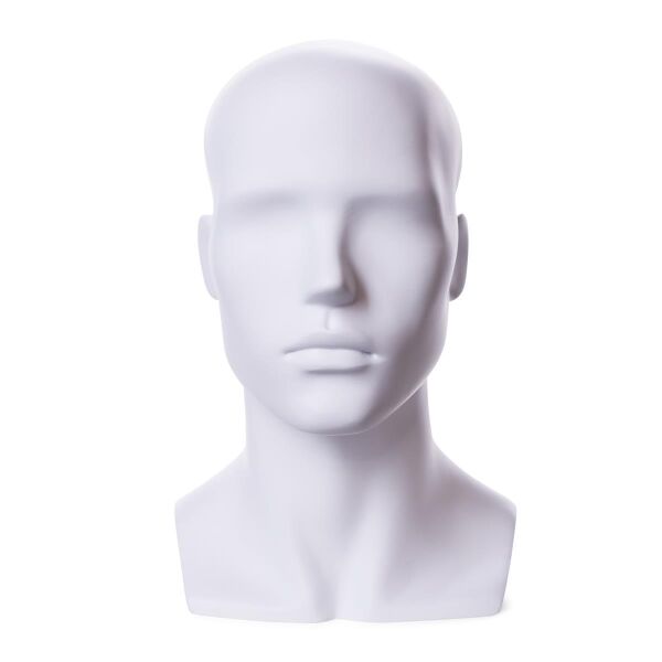 FASHION Herrenkopf semiabstrakt weiss LT36