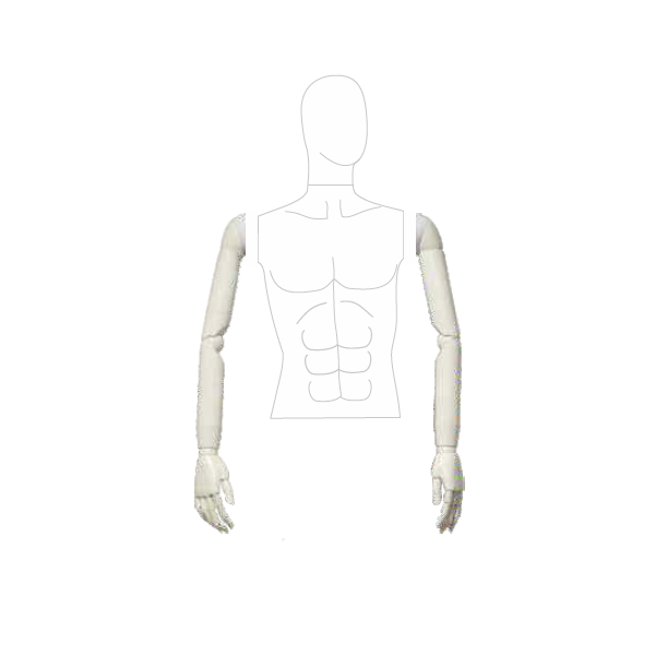 MAGIC Herren-Flexarme K51M-WH mit Schulteransatz, Weiß
