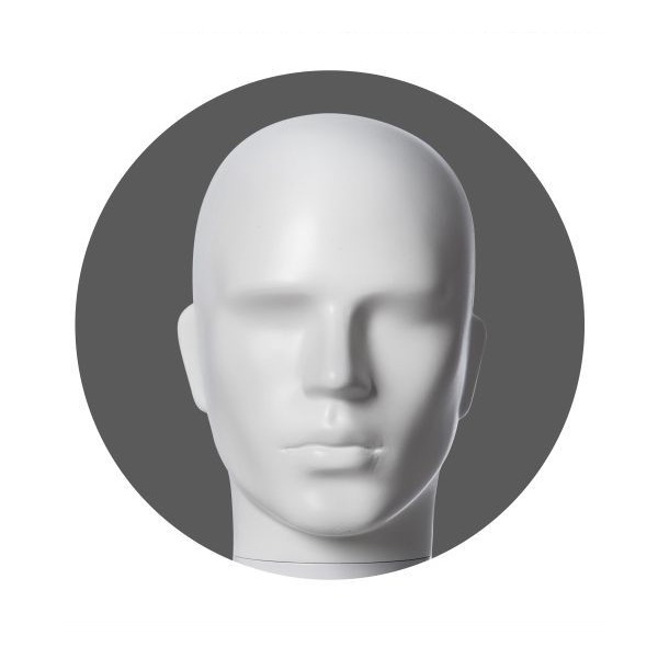 MAGIC male head 01M white