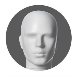 MAGIC male head 01M white