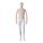 MAGIC male ABS-mannequin M5, fabric cover, articulated arms and white legs, incl. base and calf-spike