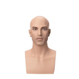 Herren-Kopf VINCENT realistisch Höhe 45 cm
