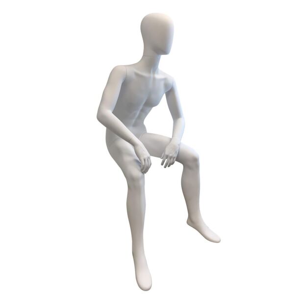 MAGIC male sitting ABS-mannequin M12, white