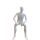 MAGIC male sitting ABS-mannequin M12, white