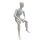MAGIC male sitting ABS-mannequin M12, white