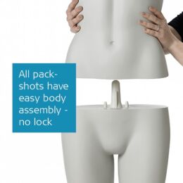 PACKSHOT female plus size mannequin FXl01 light grey