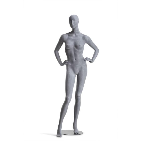 RAW Premium Damenfigur Lin inkl. Metallbodenplatte mit Wadendorn, Pos. 101003