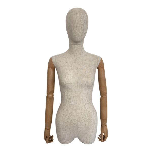 MAGIC Damen-Torso FT13 lang, mit Leinen-Stoffüberzug