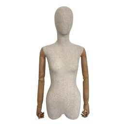 MAGIC Damen-Torso FT13 lang, mit Leinen-Stoffüberzug