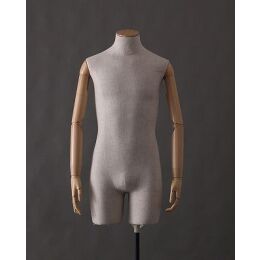 MAGIC Herren-Torso MT12 lang mit Leinen-Stoffüberzug